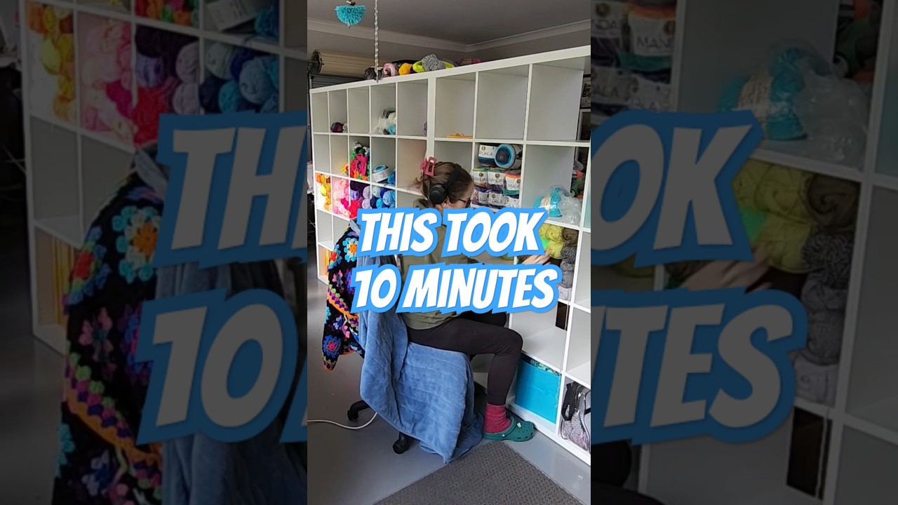 🤯 If only it was this quick! 10 minutes condensed to 30 seconds! #yarnlove