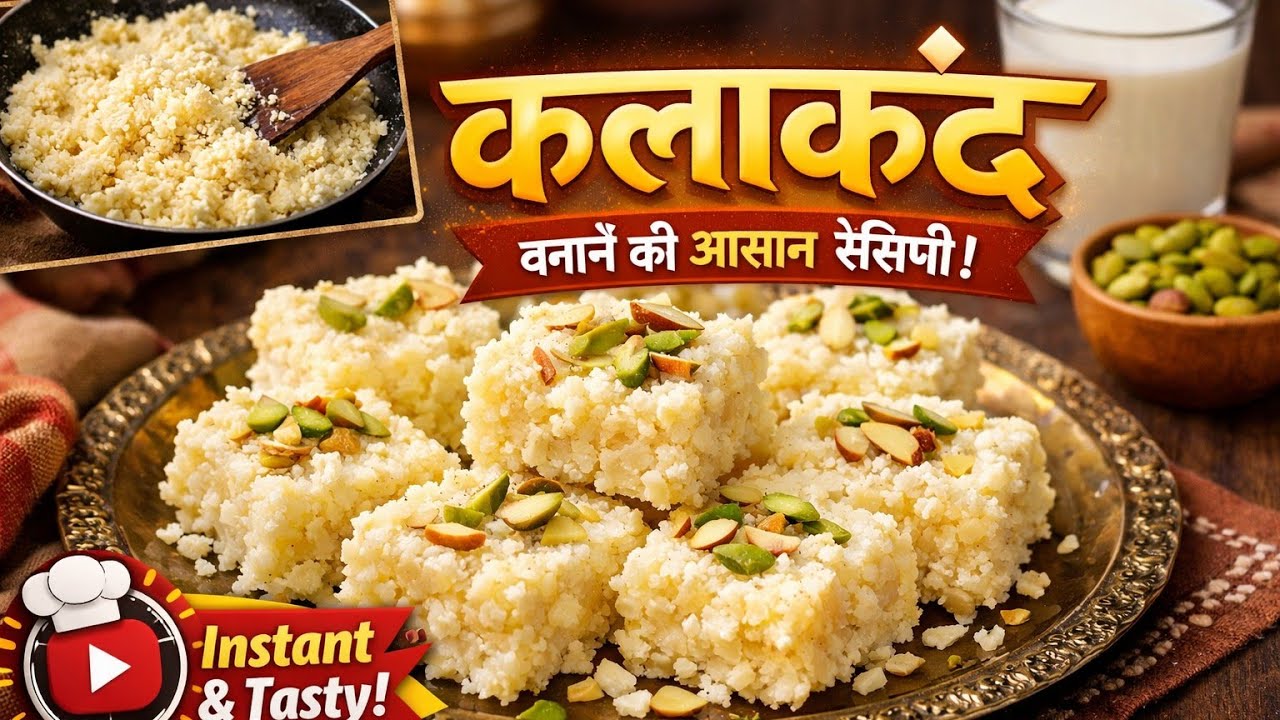 10 minute mai sirf 2 chijo se banao kalakandकलाकंद बनाओ !Kalakand banana hua etna asan 
