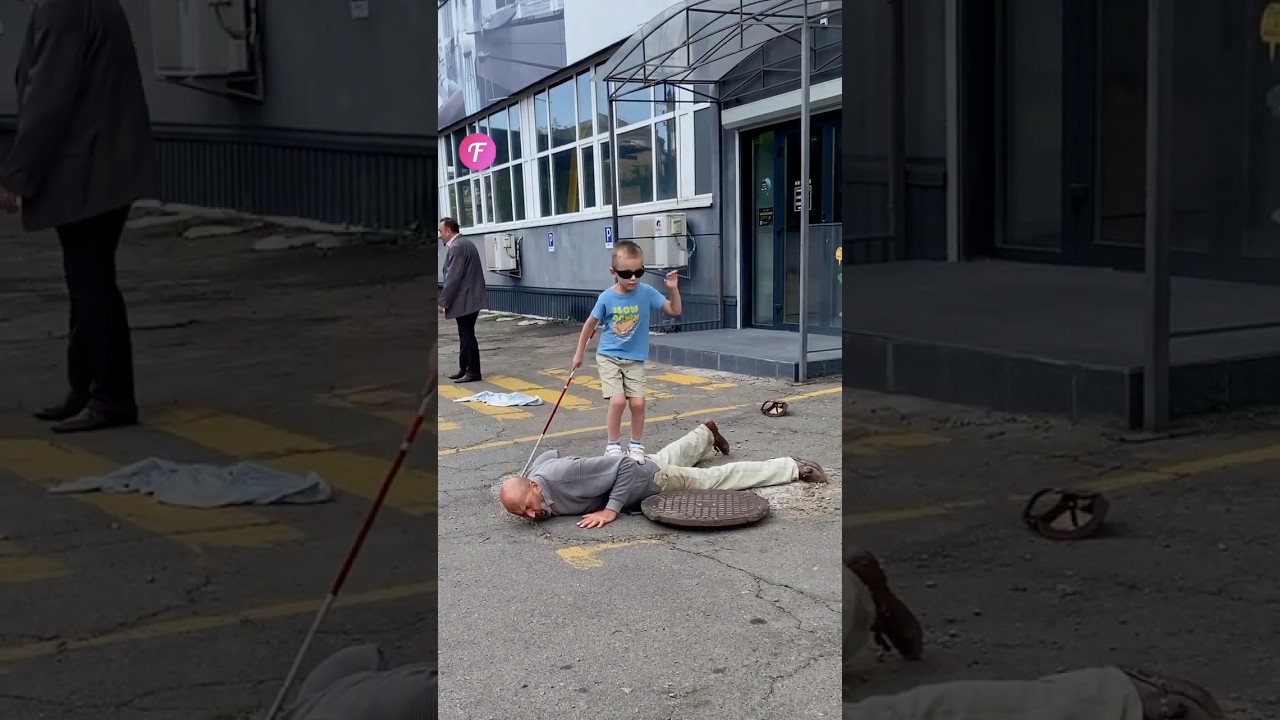Homeless Hero Saves Blind Child from Danger #shorts