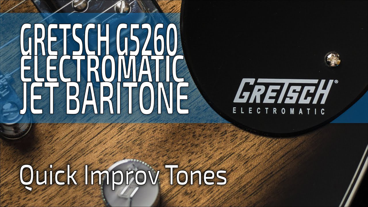 New Guitar Day: GRETSCH G5260 Electromatic Jet Baritone | Quick Improvised Tones (no talk)