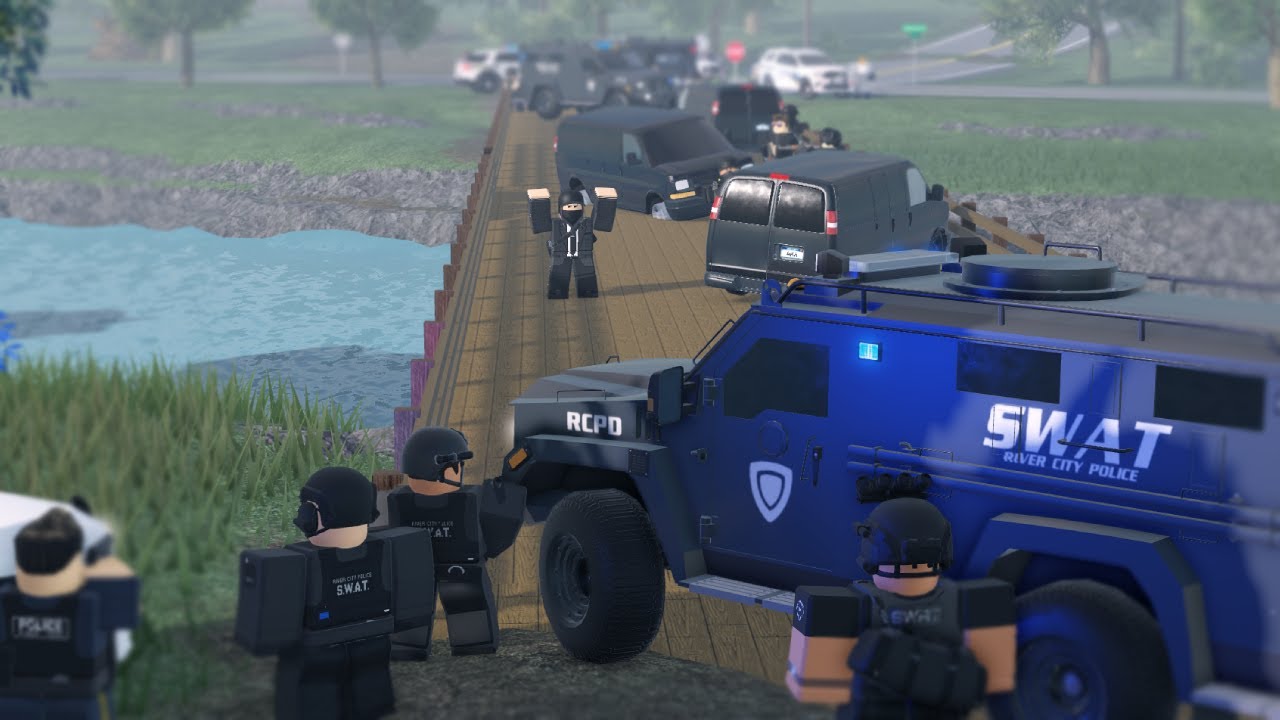 MULTIPLE robberies leads to SHOOTOUT with SWAT! | Liberty County Roleplay (Roblox)
