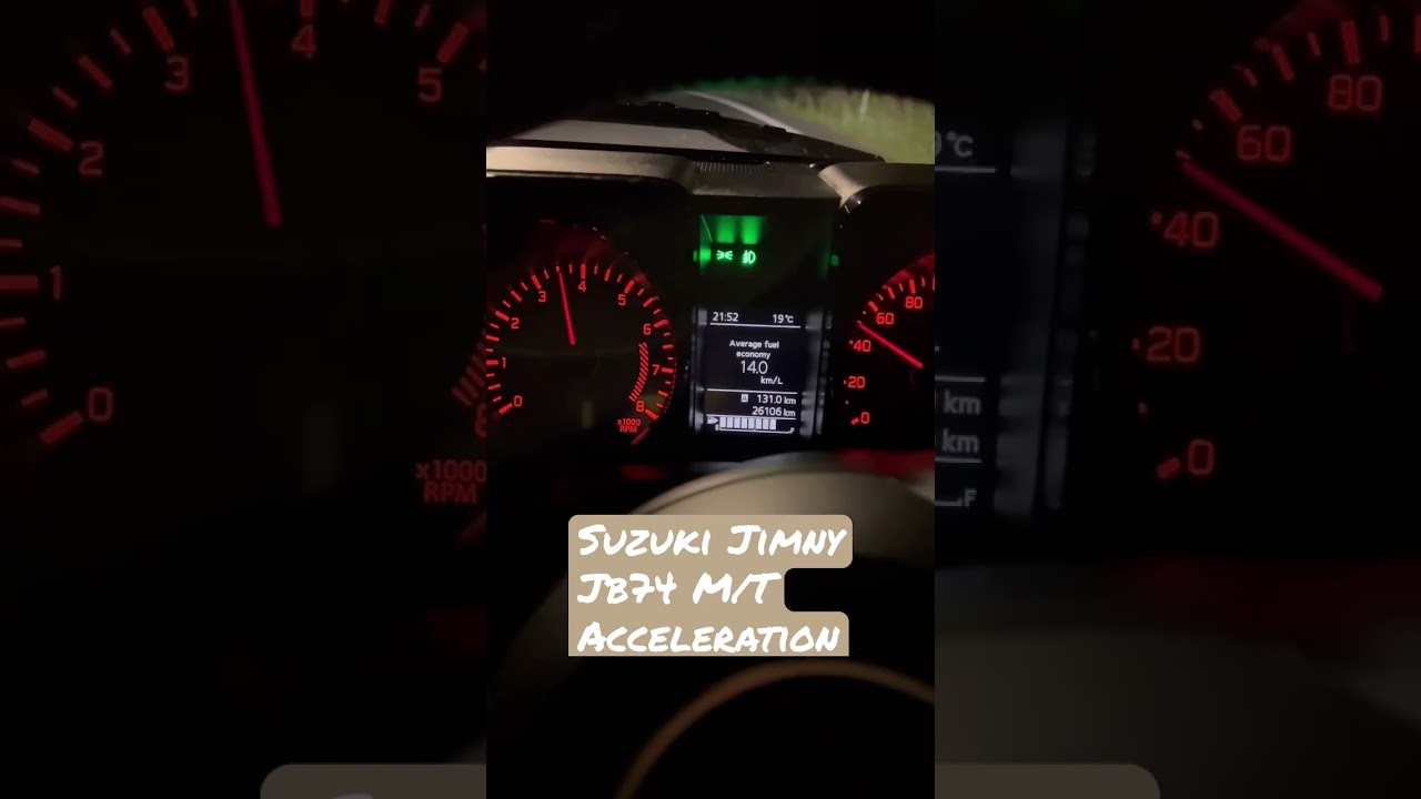 2021 Suzuki Jimny Sierra Manual 0-100 acceleration #shorts #jimny #jb74