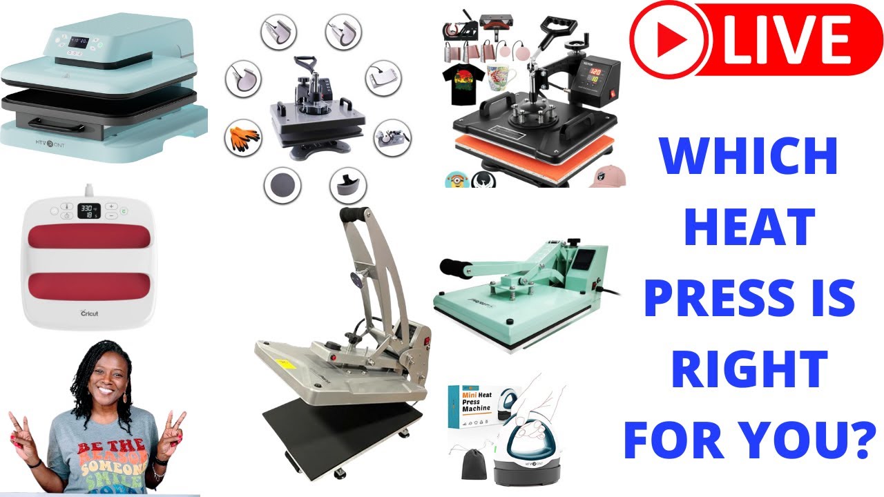 Live: Which Heat Press is Right for You? #heatpress