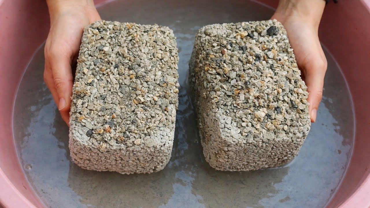 ASMR : Yummy Multy Stoney Texture Crumbling in Water - Dipping 💦 - @RidaEarthyASMR 