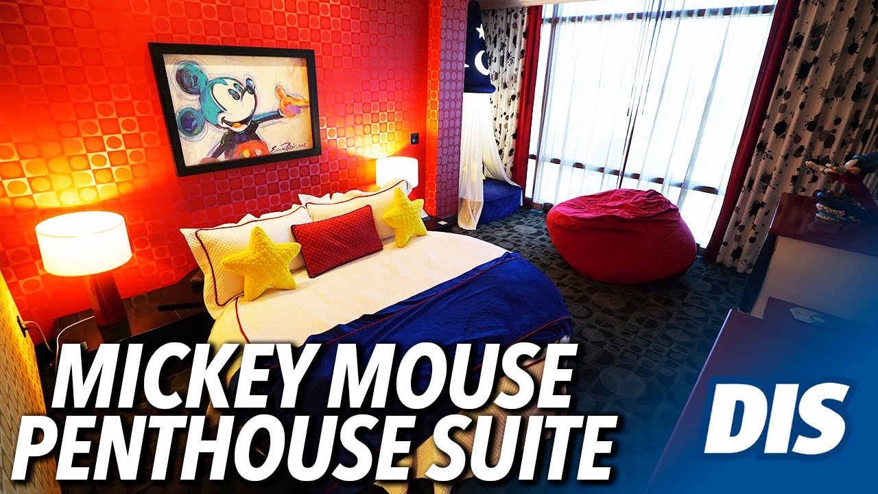 Mickey Mouse Penthouse Signature Suite Walkthrough at Disneyland Hotel