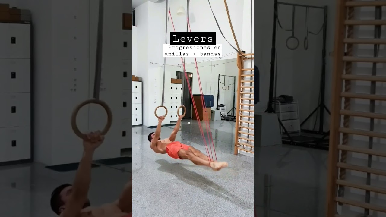 Progresiones de LEVERS en anillas (con banda el&aacute;stica) - FRONTLEVER & BACKLEVER 💪