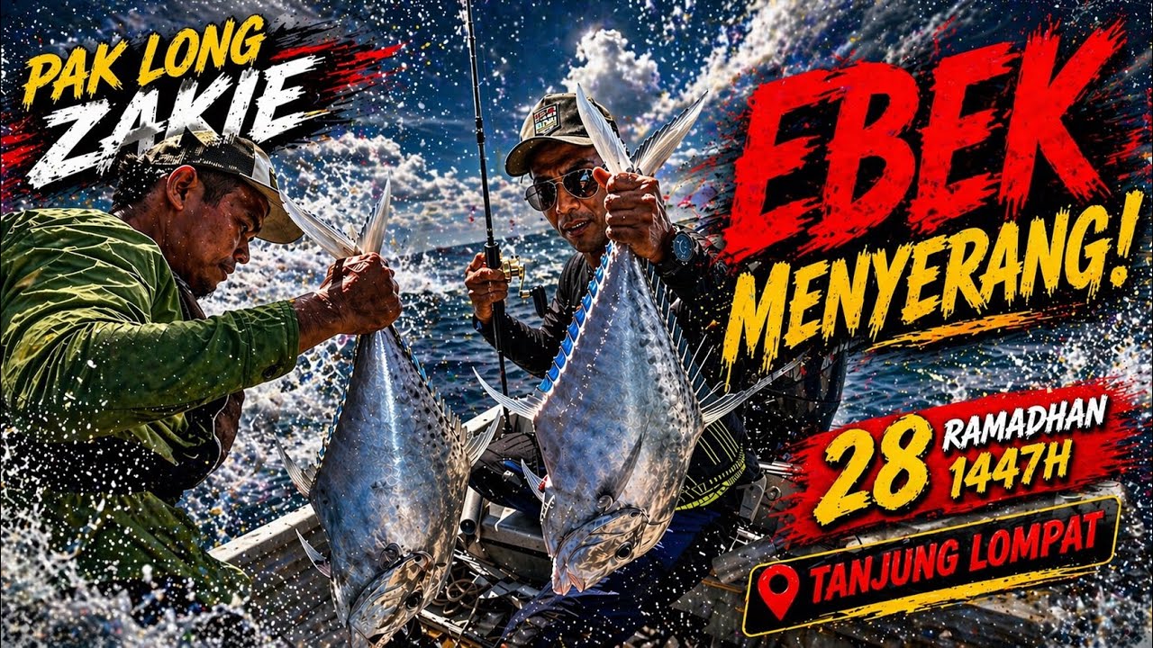 28 Ramadan 1447 H Ebek Mengganas di Tanjung Lompat | Joran & Mesin Baru