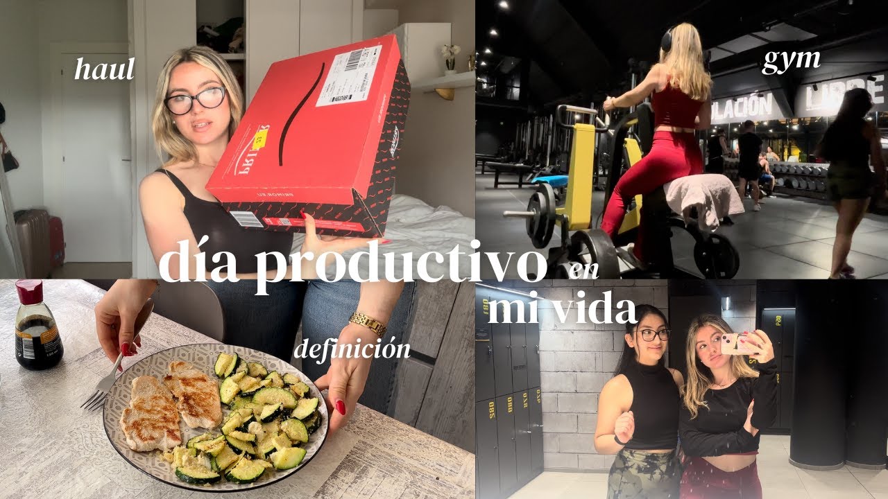 un día productivo I deficit, hábitos, haul, comidas...