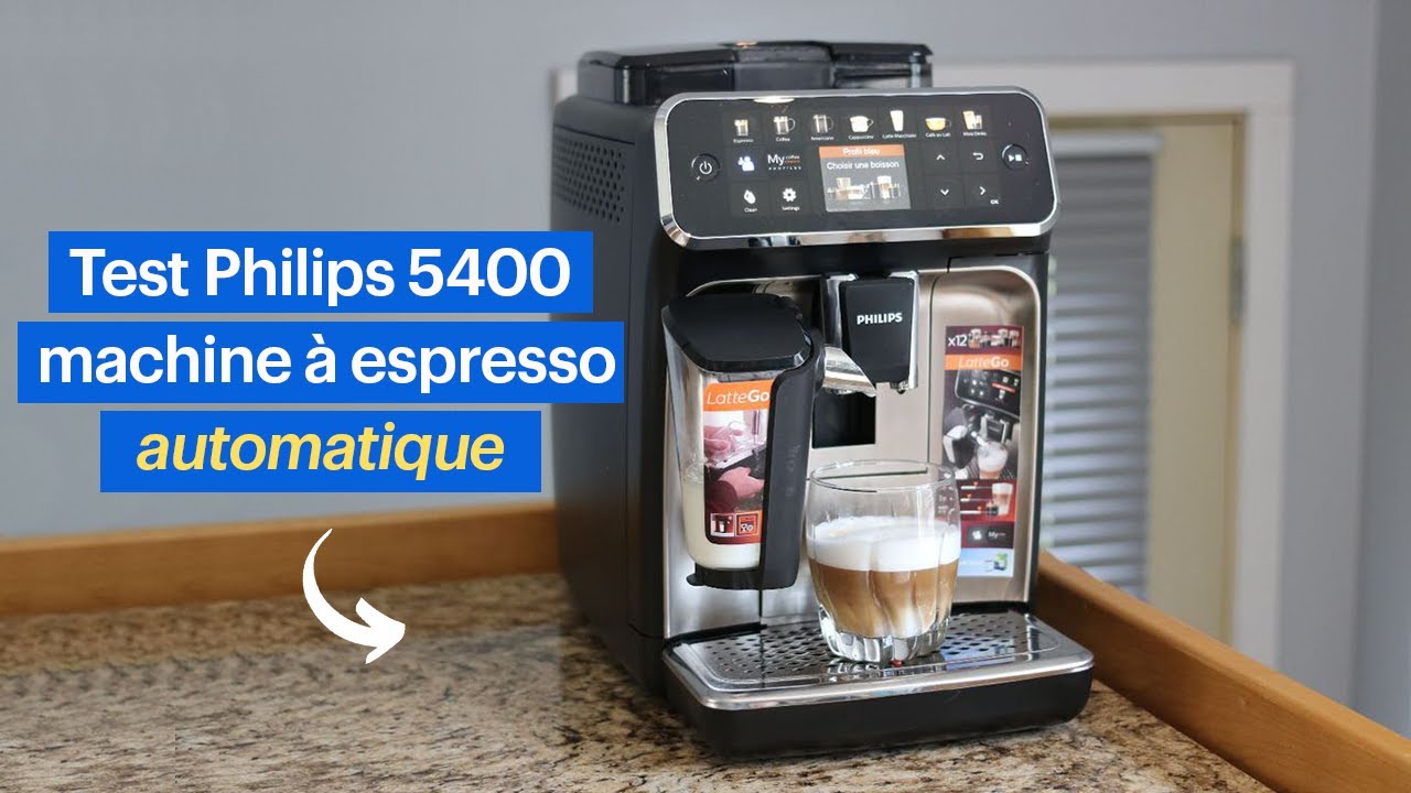 Évaluation de la machine à espresso automatique Series 5400 de Philips