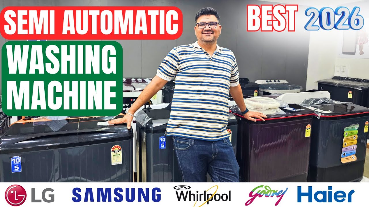 Best Semi Automatic Washing Machine 2026⚡Top 5 Semi Automatic Washing Machine 2026