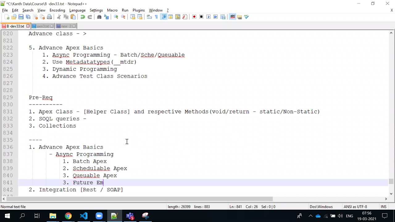 Salesforce Advance Dev Class 1 - Async Batch Apex