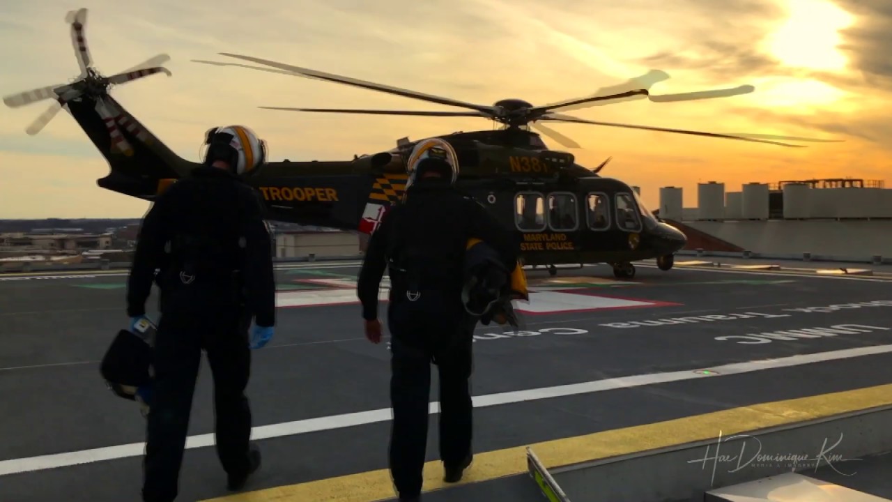 Maryland State Police MEDEVAC Helicopter EMS First Responder Tribute