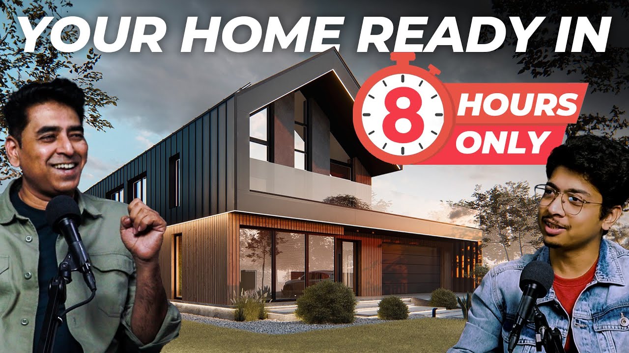 सिर्फ 8 घंटे और आपका घर Ready ! Prefab House in India #prefabricatedhouse