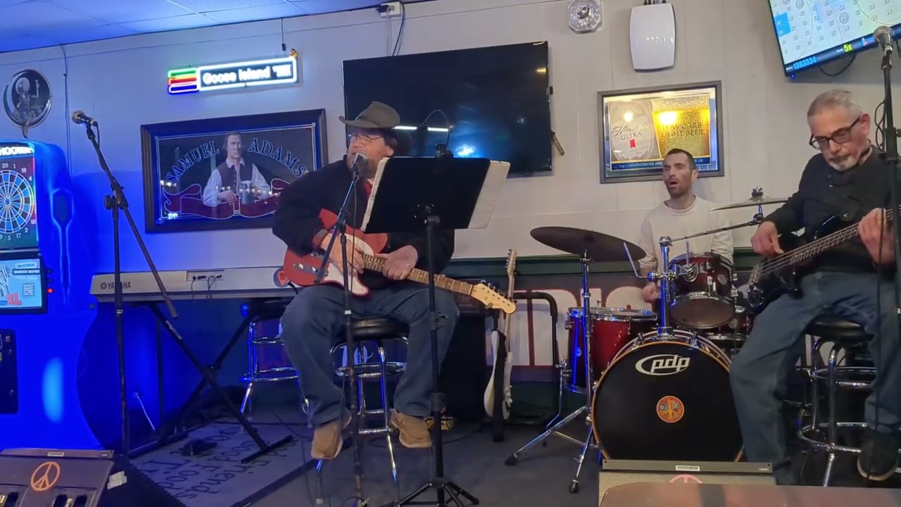 Steve Scott and band Psycho Killer Talking Heads cover