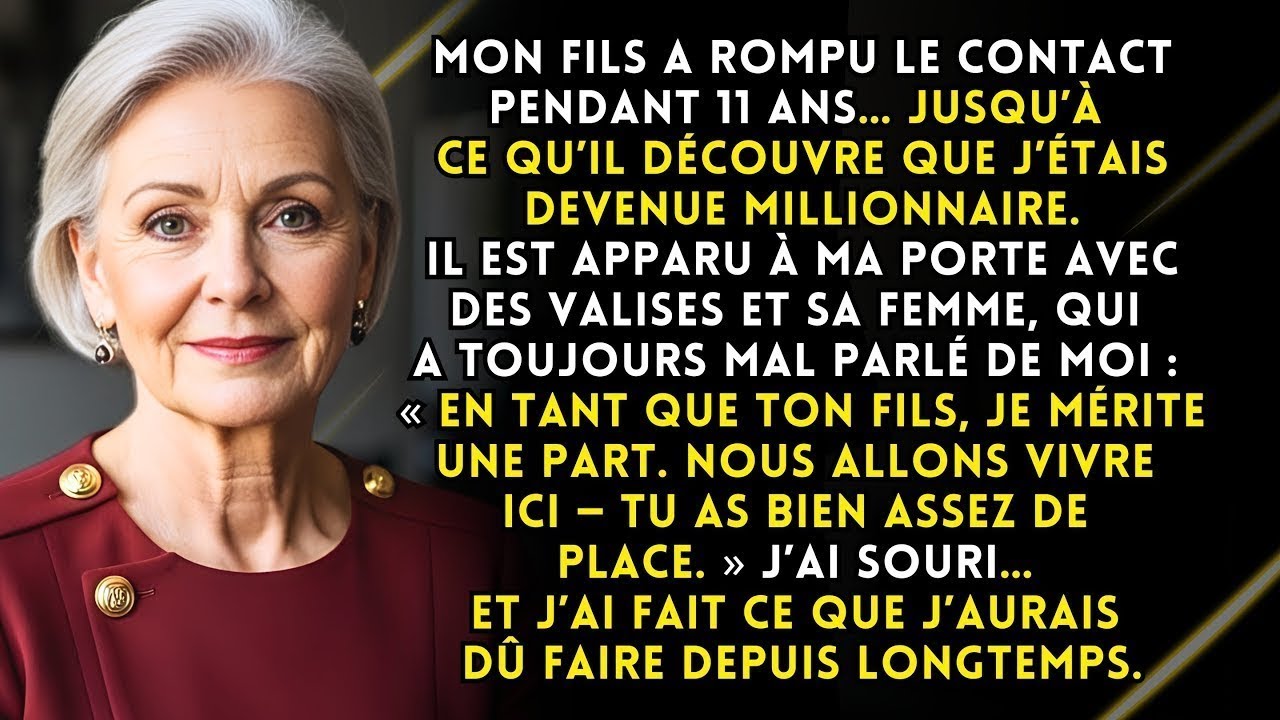 Mon fils a disparu 11 ans, je suis devenue millionnaire et il revient. J’ai souri et décidé que…