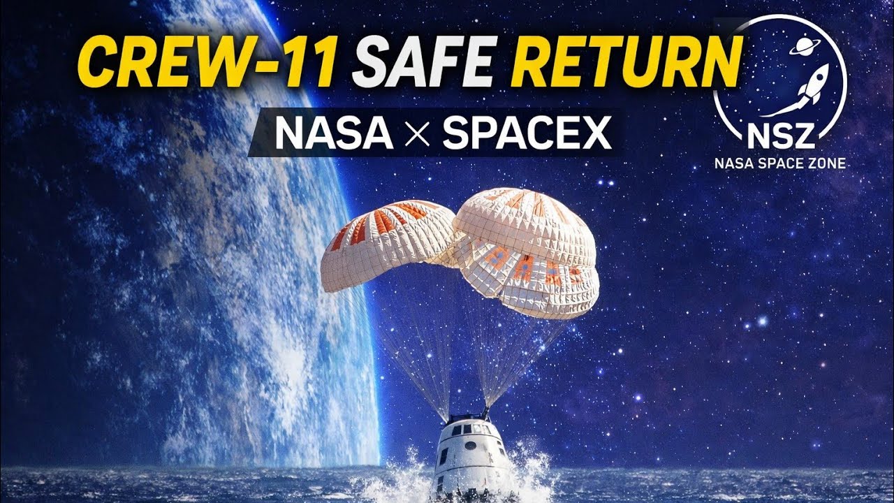 NASA&rsquo;s SpaceX Crew-11 Re-Entry & Splashdown | Expedition 74 | Full Mission Coverage