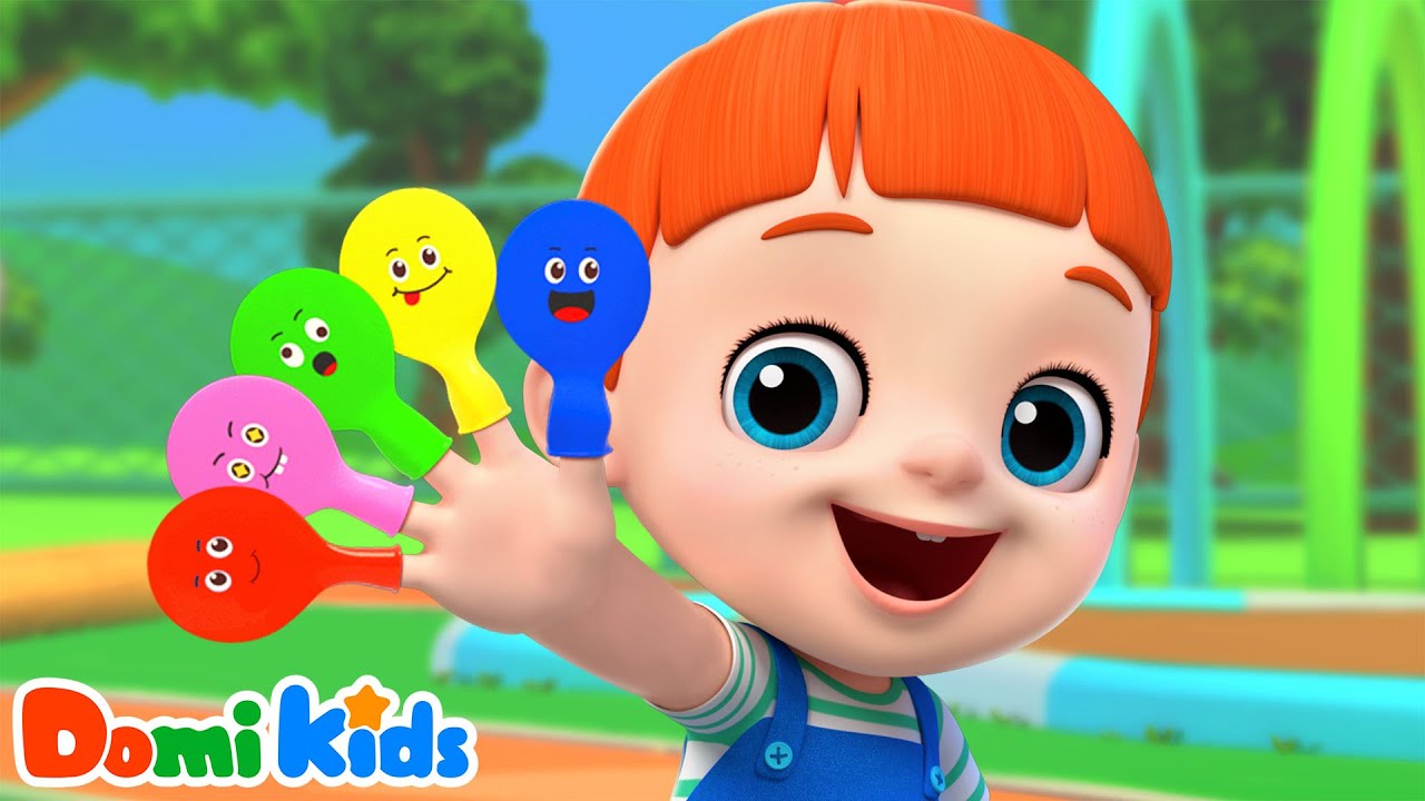 Balloons Finger Family Song[NEW] | Kids Songs & Nursery Rhymes | Domi Kids