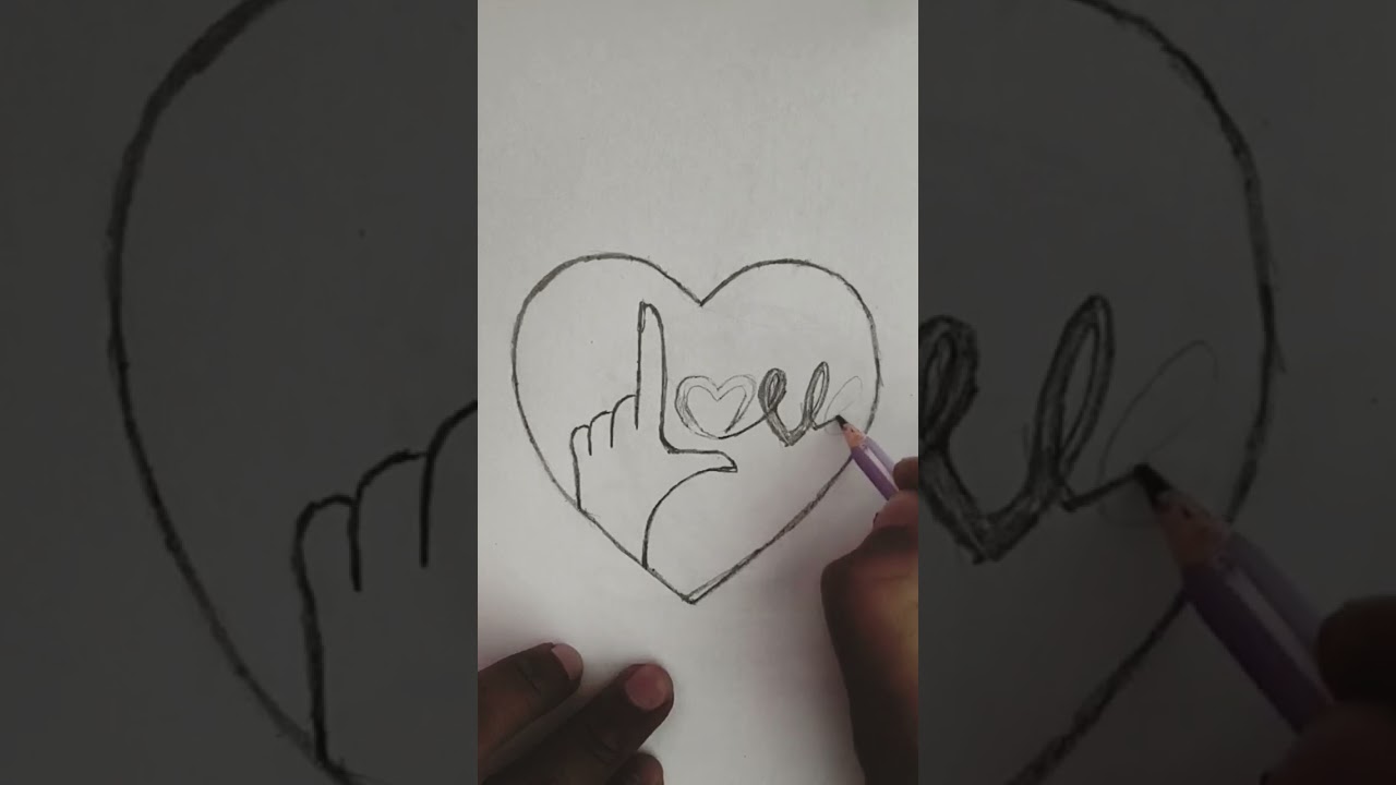 Love style symbol || love style Drawing kese banaye #drawing #shorts #viral #youtubevideo 