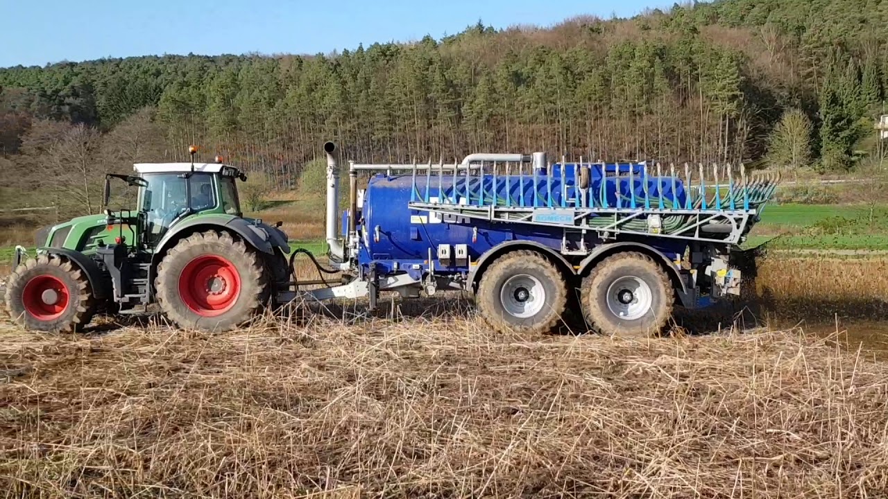 Gülle Fahren 2018 mit Fendt Vario 828 und BSA PTW 155 L