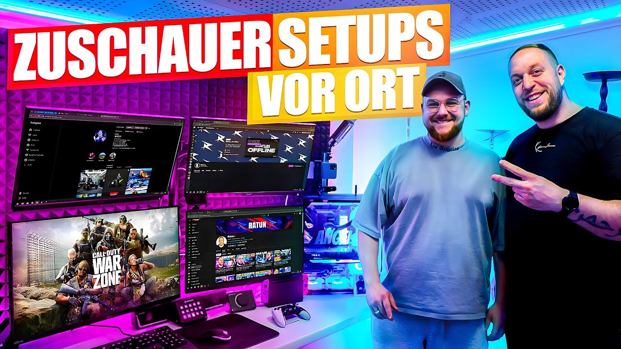 ICH besuche meine ZUSCHAUER und BEWERTE deren GAMING SETUPS