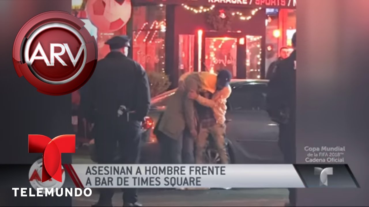 Asesinan a un hombre frente a un bar de Times Square | Al Rojo Vivo | Telemundo