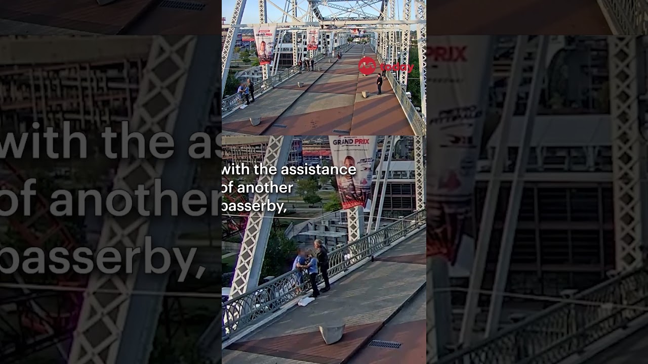 Singer Jon Bon Jovi helps talk woman off bridge ledge