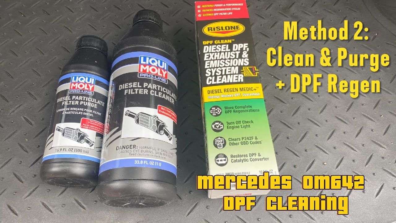 Очистка сажевого фильтра (DPF) Mercedes ML350 Bluetec OM642 - Метод 2: прямая очистка DPF + проду...