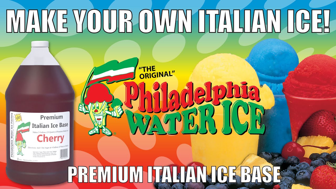 Philadelphia Water Ice - Premium Italian Ice Base (Make Your Own Water Ice)