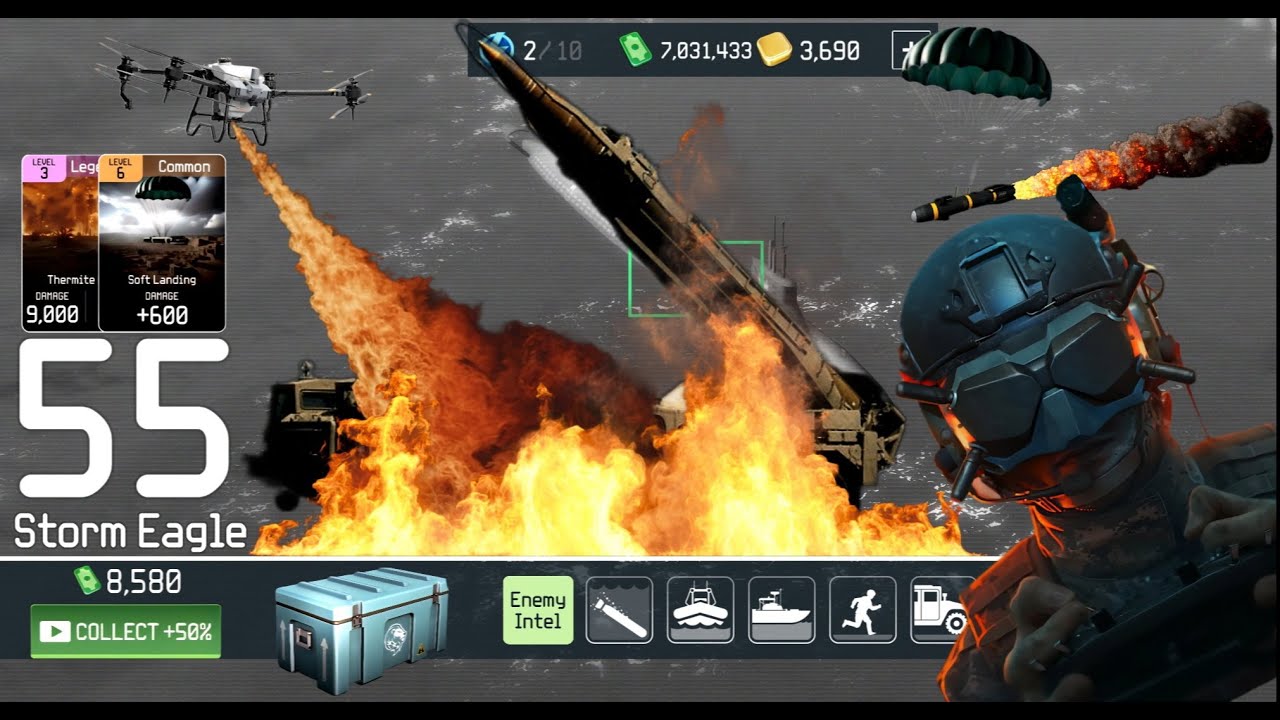 War Drone: 3D Shooting Game Level 55 Part 1 & 2  #wardrone #militarygames #wardronegameplay