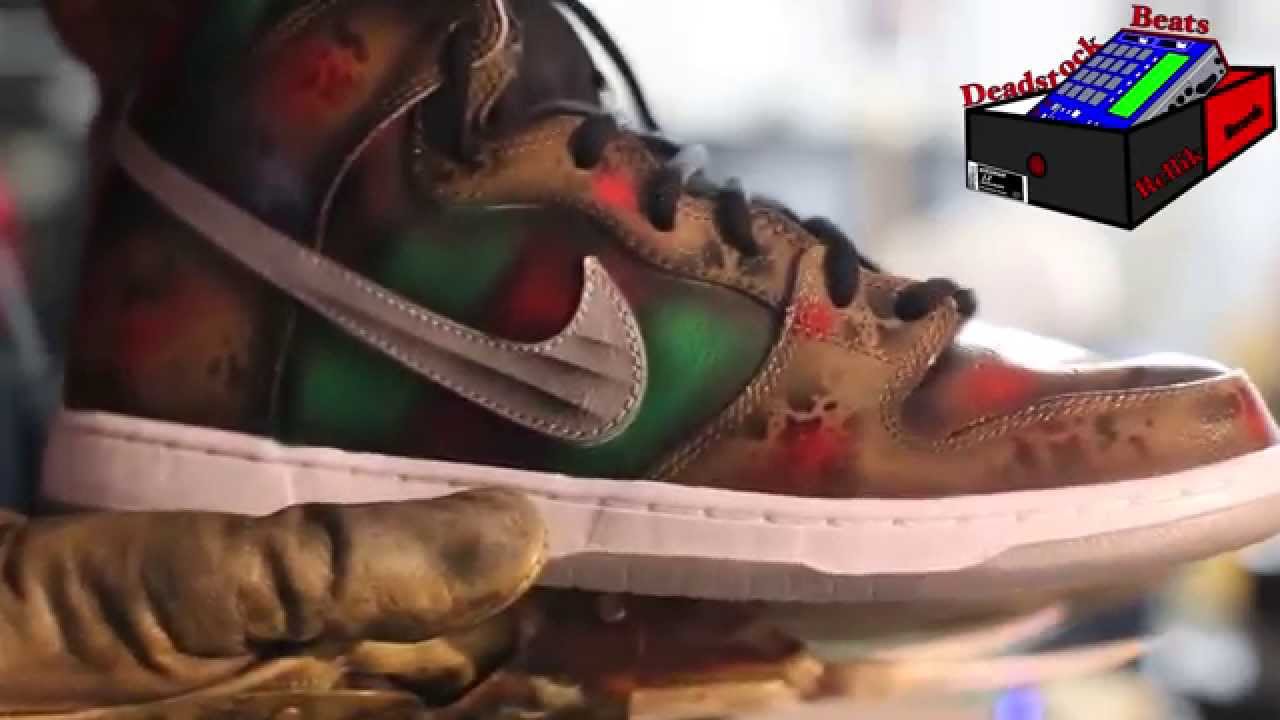 Nike SB Freddy Hightop Custom done by Kickasso Unboxing