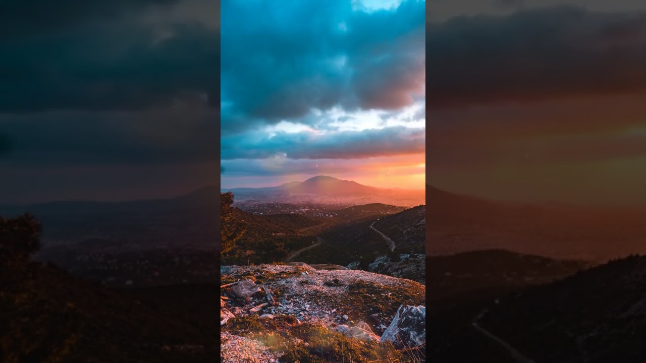 Mountains Landscape Mountain Sunset Forest Sunset Nature full