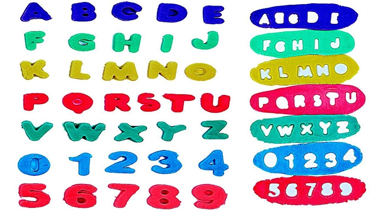 Make Letters and Numbers with Play Doh | Learn Alphabets for Kids