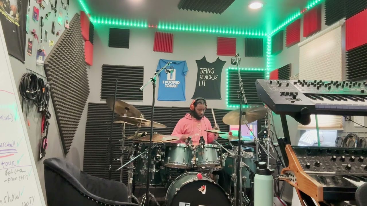 Branden Akinyele Recording Drums