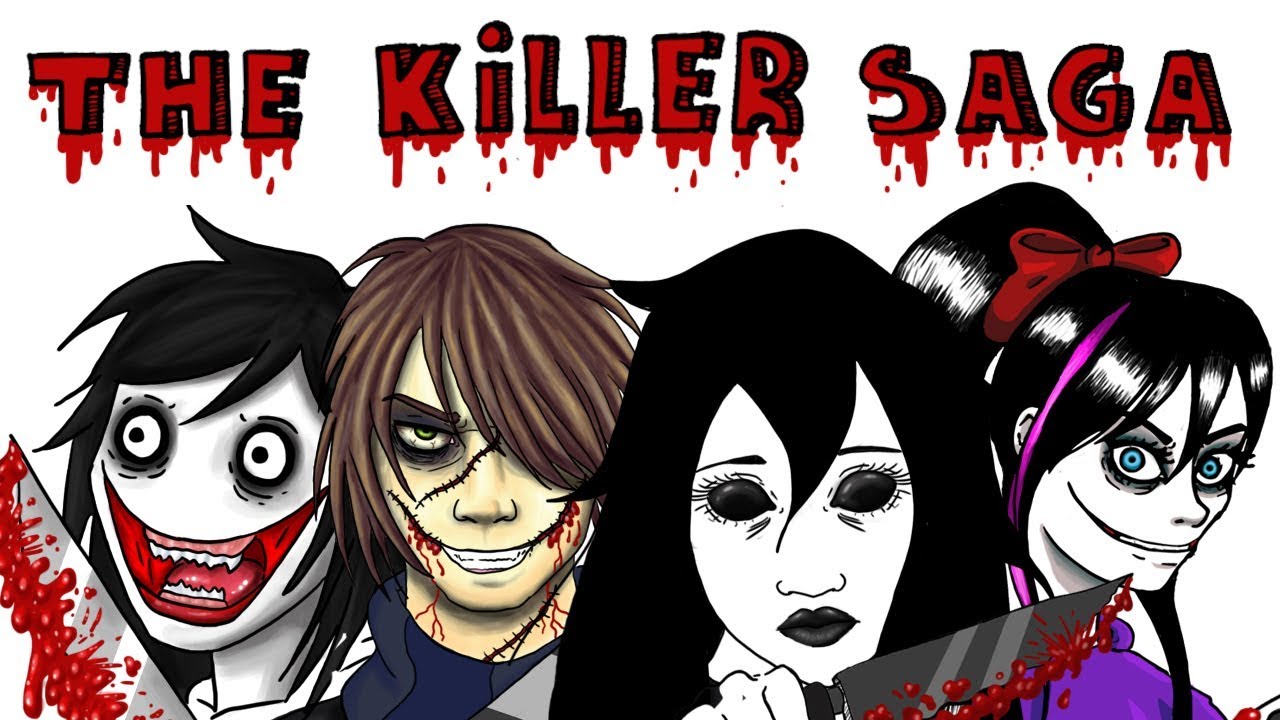 THE KILLER SAGA ▶ Nina The Killer / Jane the Killer / Jeff the Killer | TOP Draw My Life