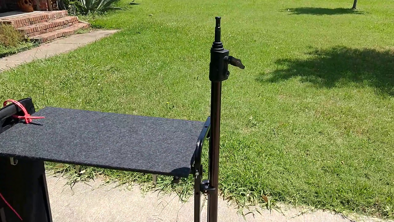 Photography Cart with Integrated Light Stand