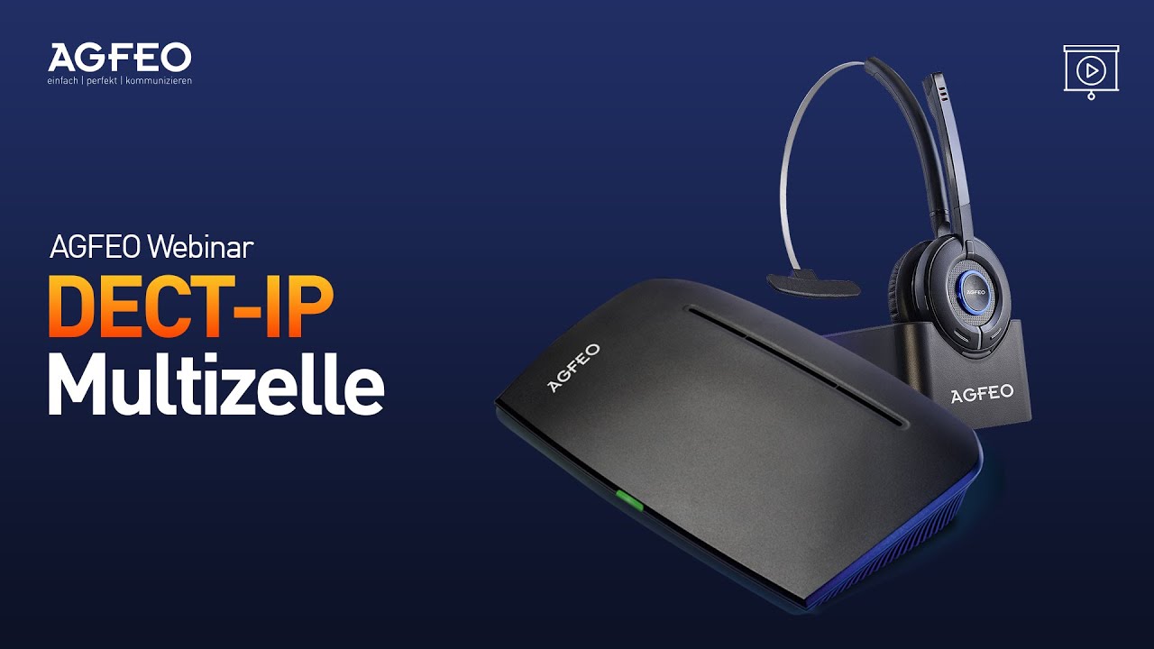 AGFEO Webinar (Aufzeichnung) - Die DECT-IP Multizelle