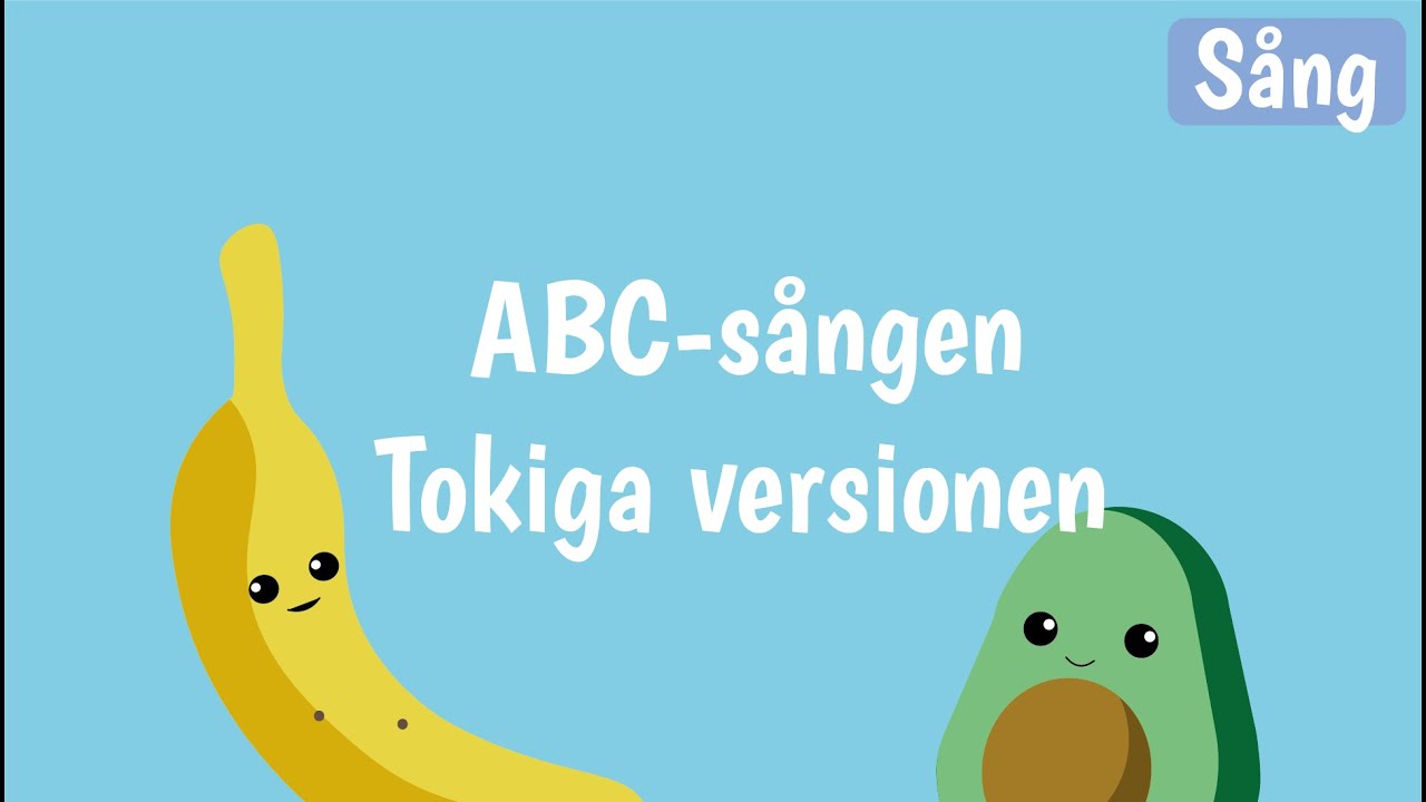ABC-sången | Sånger för barn på svenska | Alfabetet | Sjung med Banan och Avokado