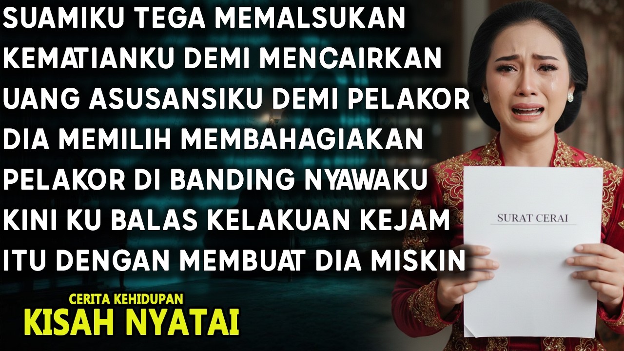 DEMI UANG DAN SELINGKUHANYA SUAMI TEGA MEMALSUKAN KEMATIANKU , DETIK ITU JUGA KU BALAS DIA