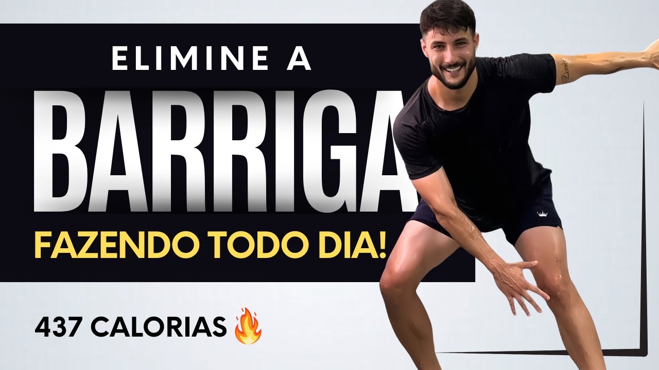 18 MIN HIIT para gastar 437 calorias, em casa e sem equipamentos.