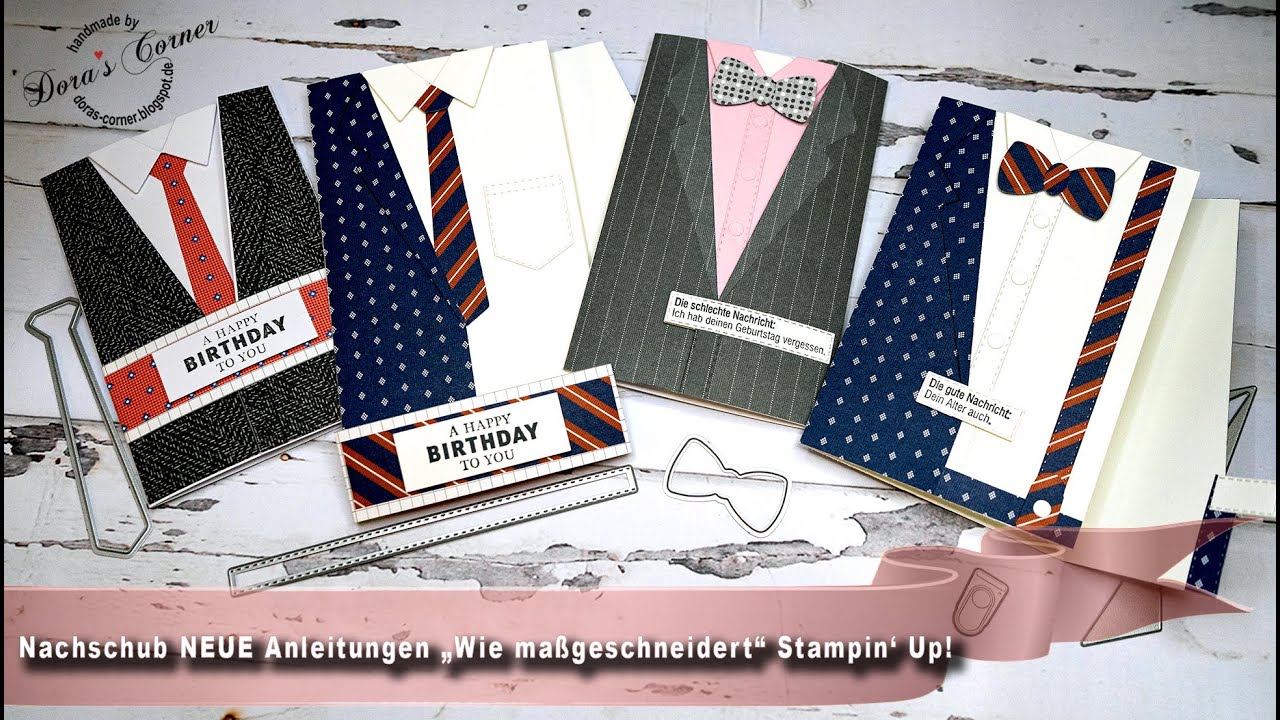 Nachschub zwei NEUE Anleitungen zur Produktreihe „Wie maßgeschneidert“ von Stampin’Up!