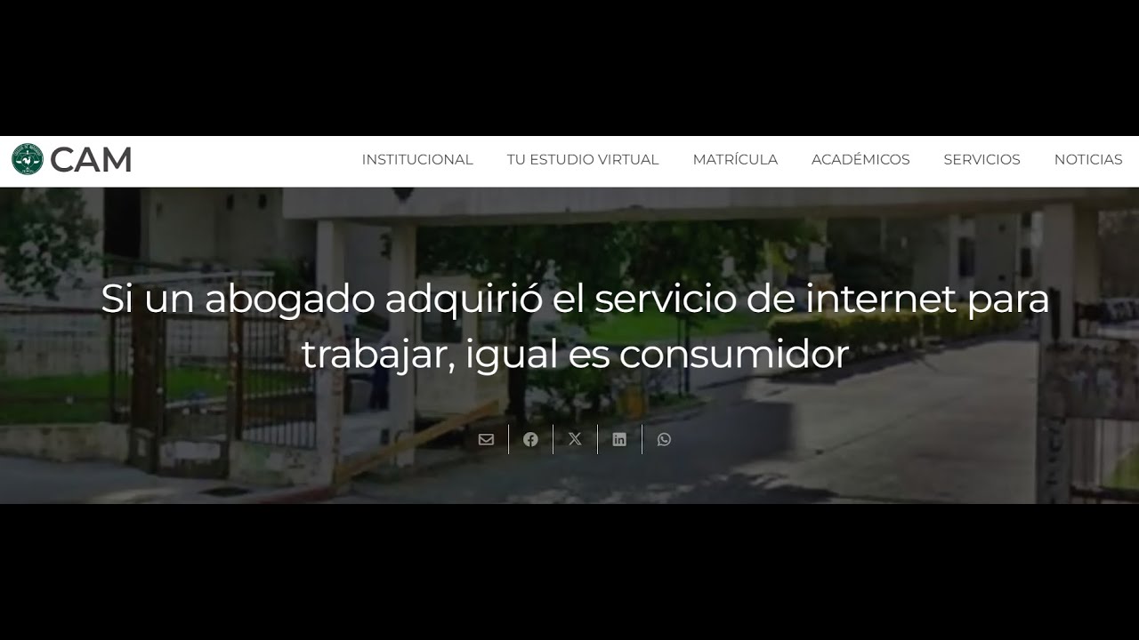 Si un abogado adquirió el servicio de internet para trabajar, igual es consumidor