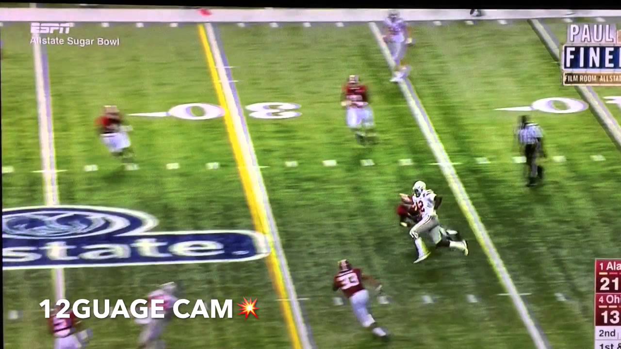 Cardale Jones trucks BAMA DB's.