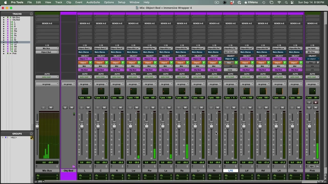 Atmos Object Beds & Waves Immersive Wrapper - A Pro Tools Bus Processing Solution