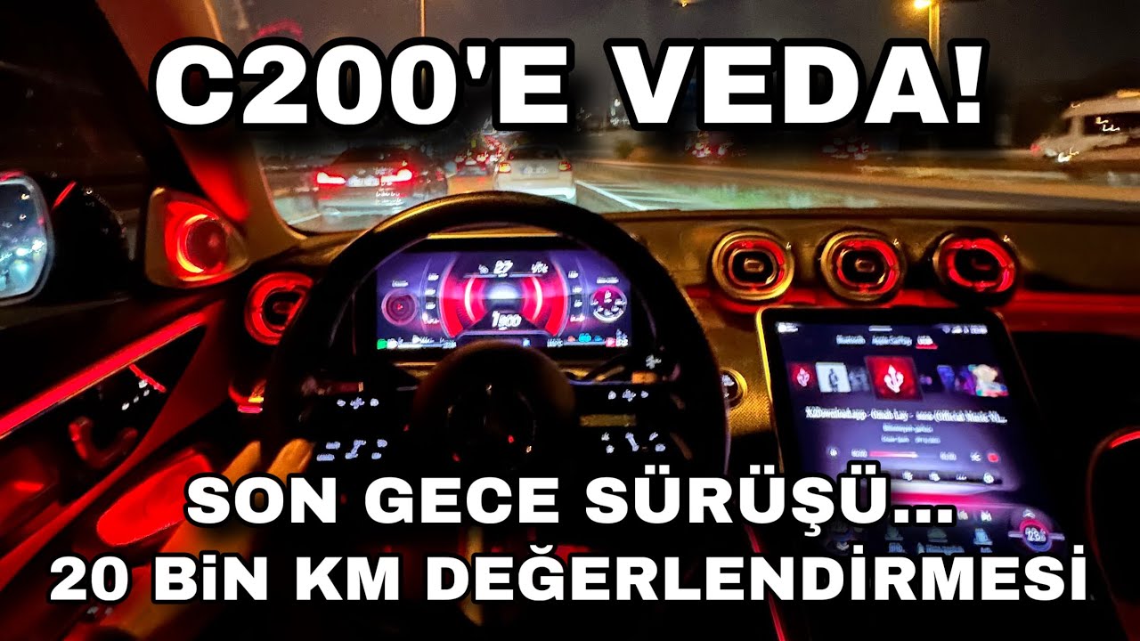 Mercedes C200 W206 1 yıl 20bin Km Değerlendirme, Ambiyanslar, Sesli komutlar...