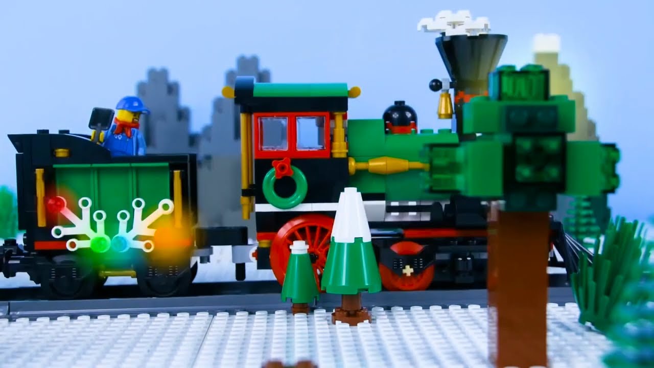 LEGO Christmas Train Fail STOP MOTION LEGO Christmas Bad Luck | By Billy Bricks