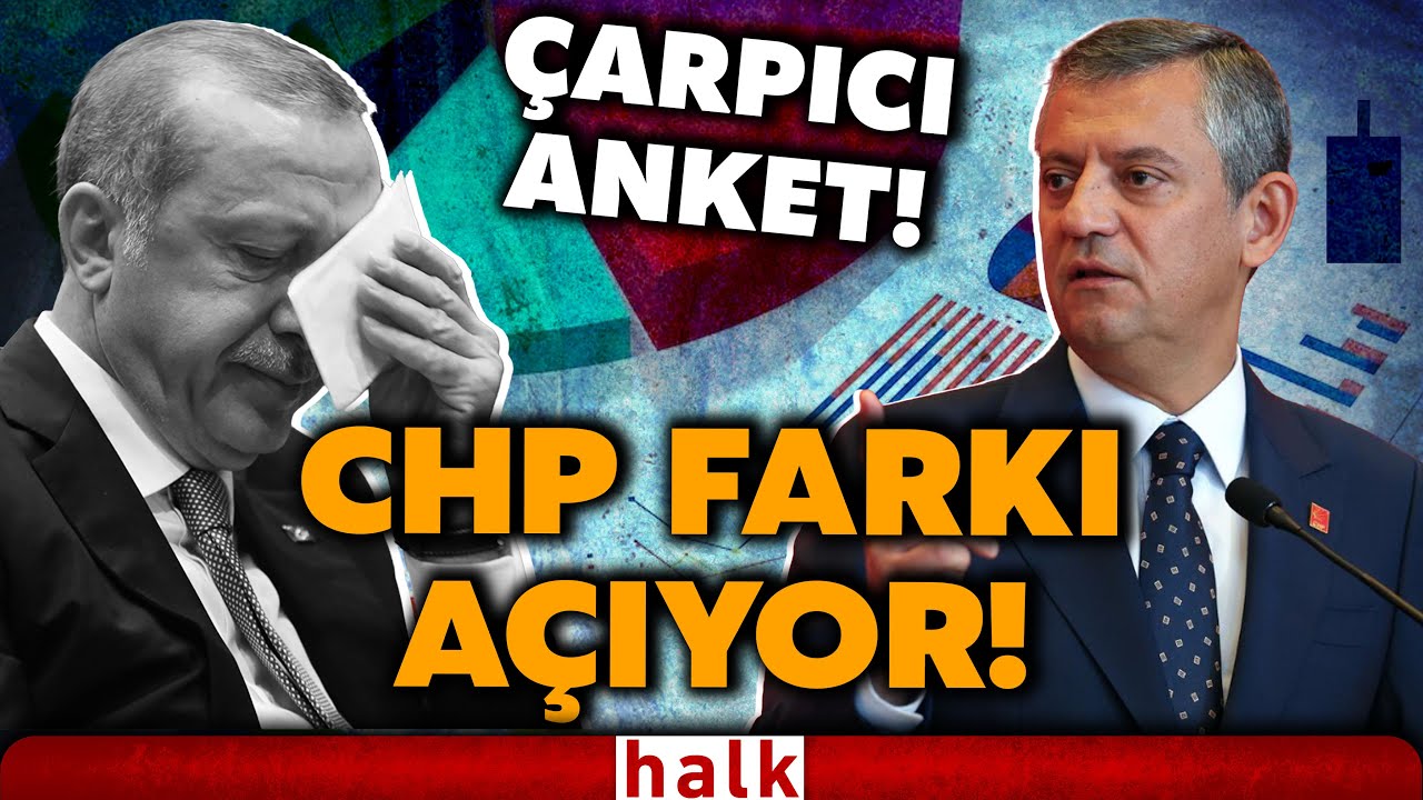 &Ccedil;ARPICI SONU&Ccedil;LAR! CHP'den AKP'ye 5 puanlık fark! İşte Erdoğan'ı k&uuml;plere bindirecek anket sonucu!