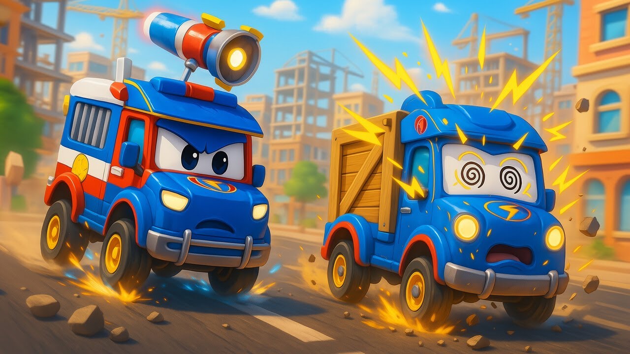 Super buldozer zastaví zlého robota!