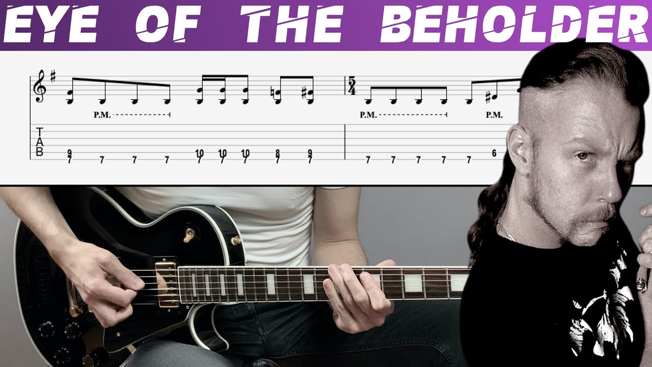 METALLICA - EYE OF THE BEHOLDER (Guitar cover with TAB | Lesson)