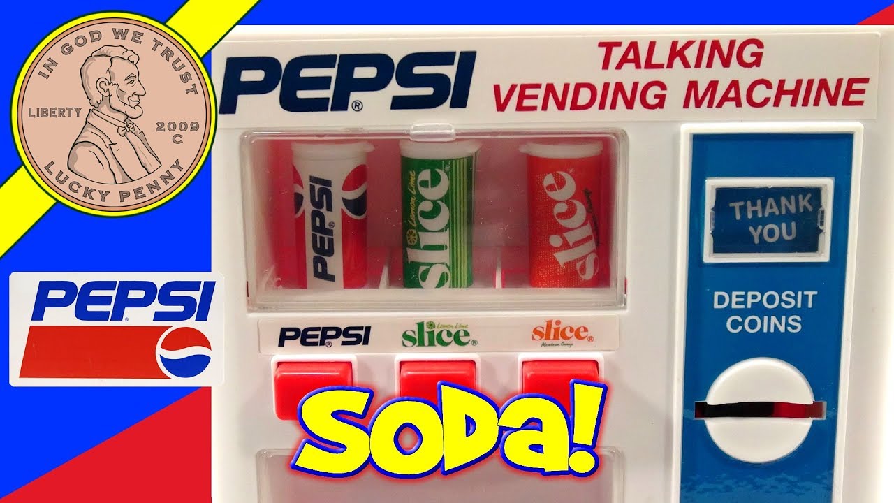 Pepsi Talking Vending Machine, 6 Tempting Flavors!