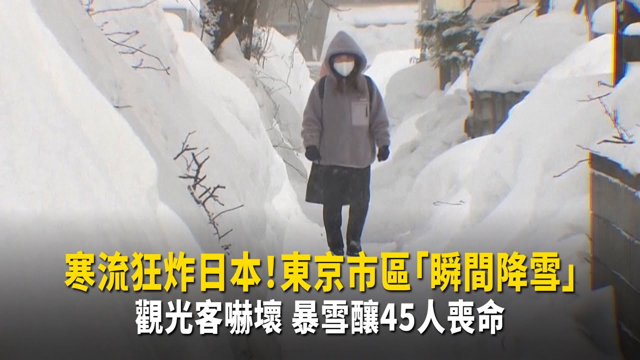 寒流狂炸日本！東京市區「瞬間降雪」　觀光客嚇壞　暴雪釀45人喪命
